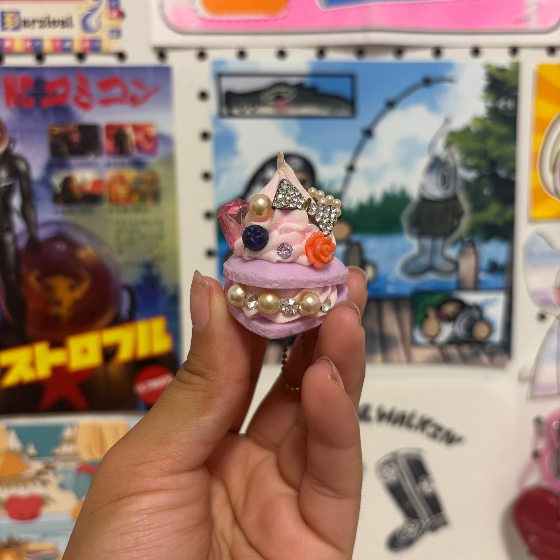 Purple Macaron Charm