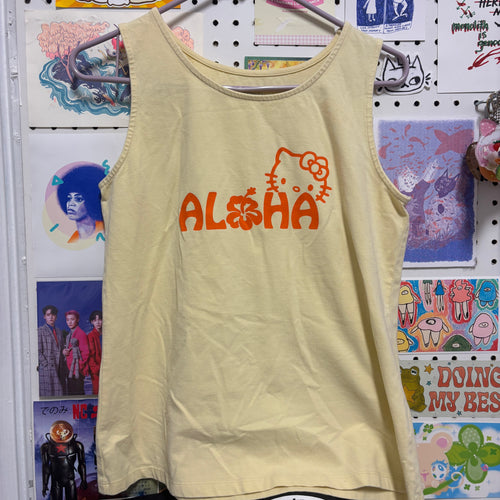 Aloha Kitty Sleeveless Shirt - Size Medium
