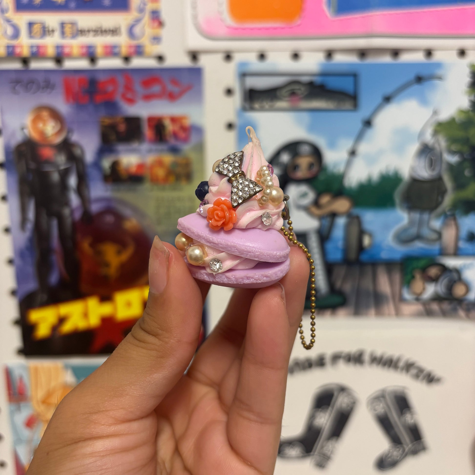 Purple Macaron Charm