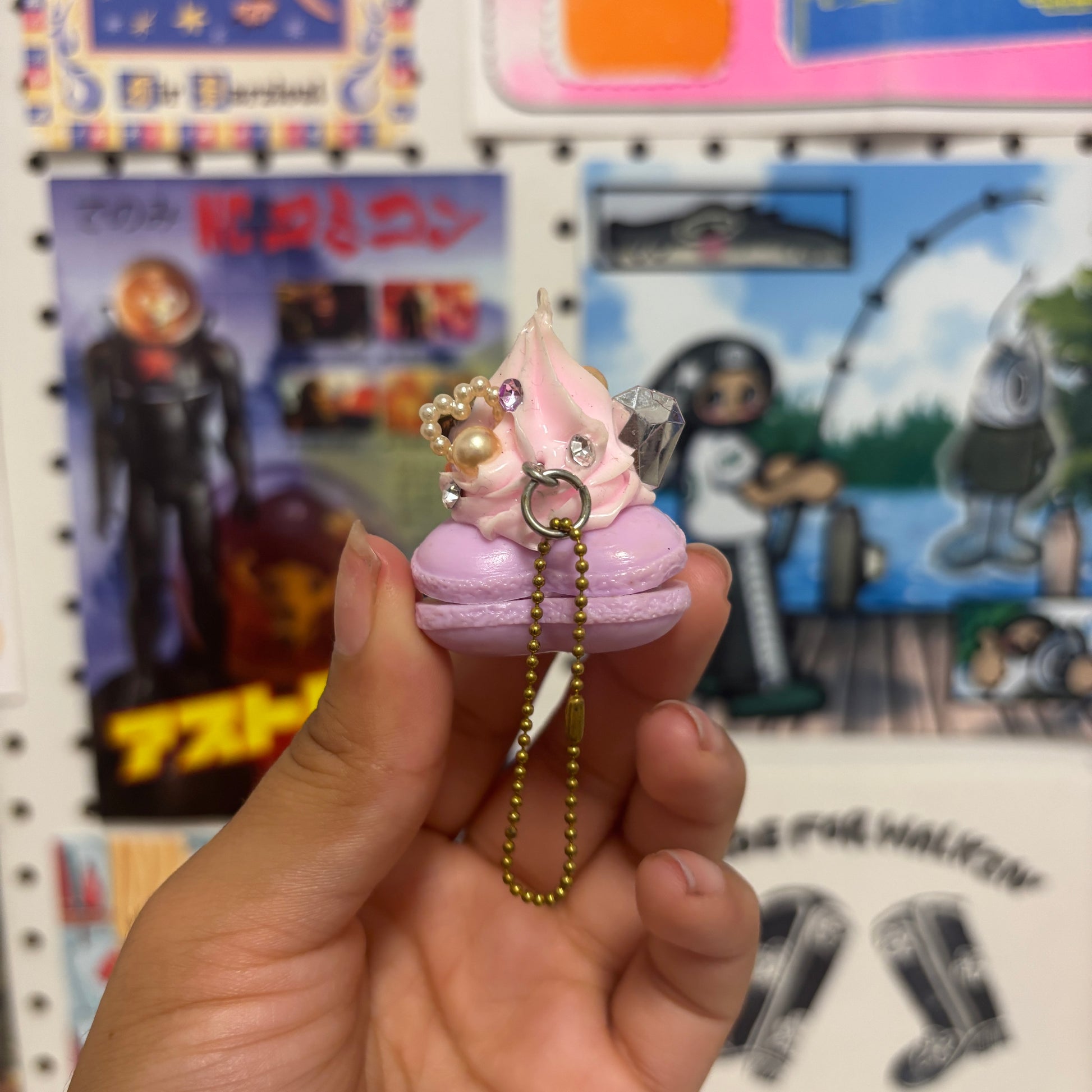 Purple Macaron Charm