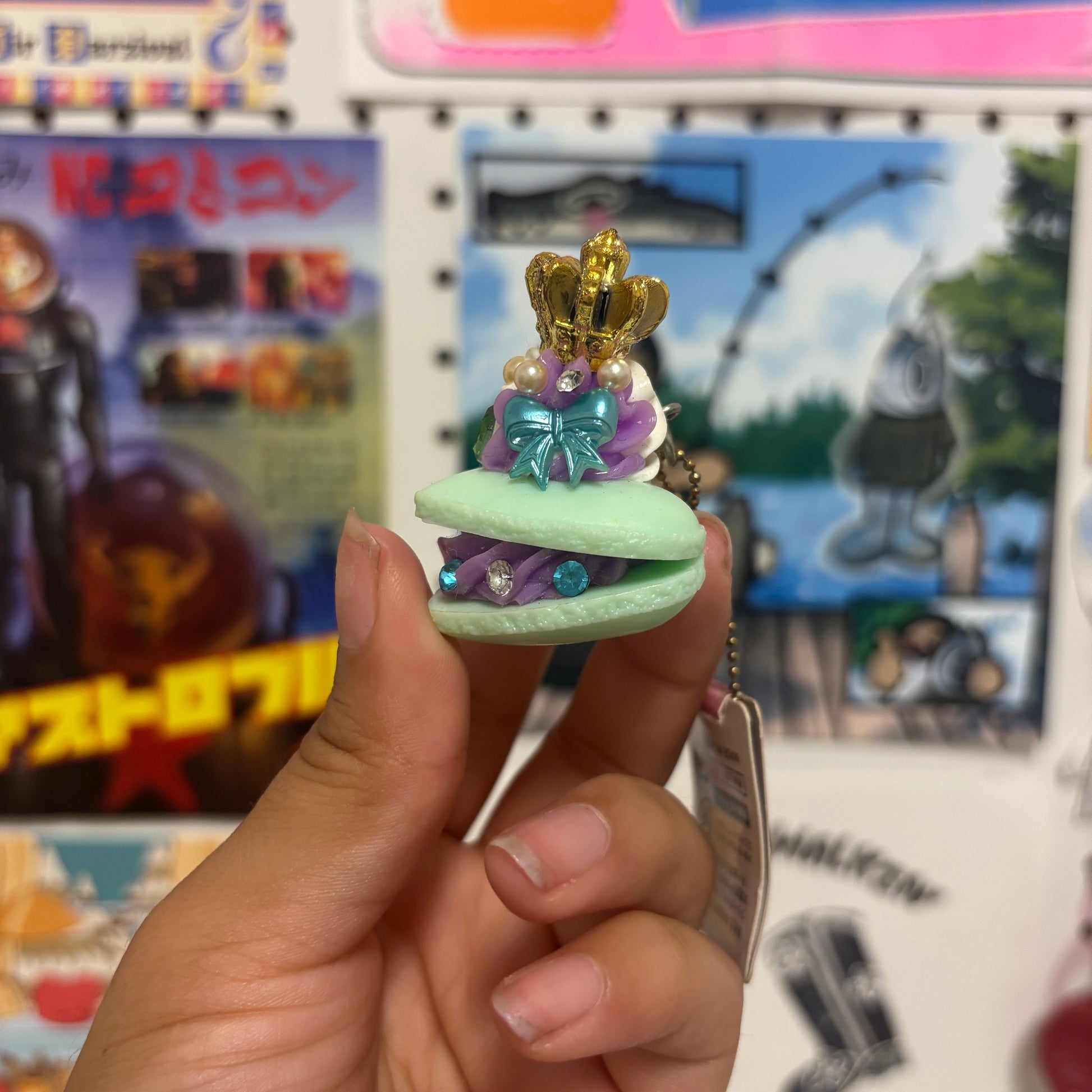 Teal Macaron Charm