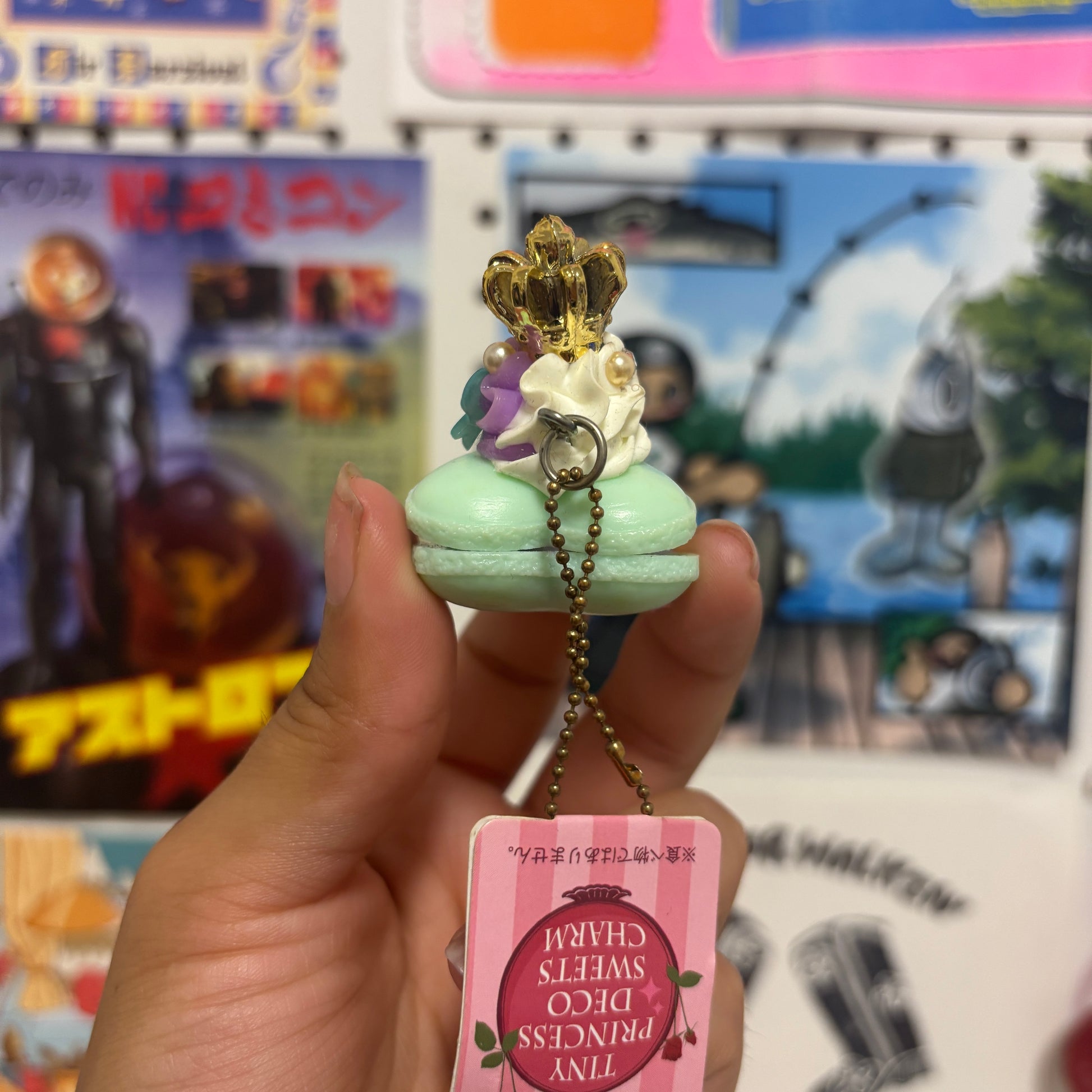 Teal Macaron Charm