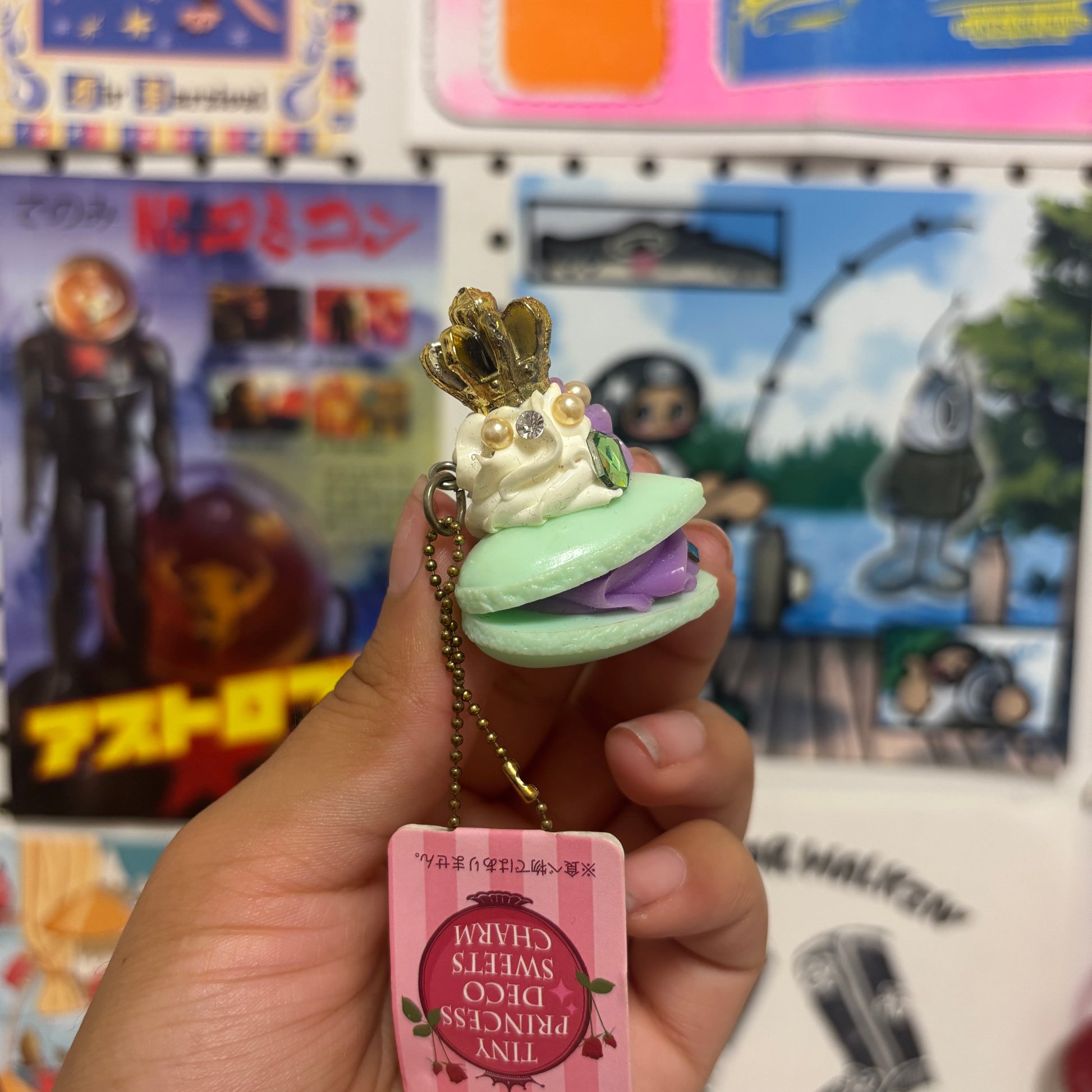 Teal Macaron Charm