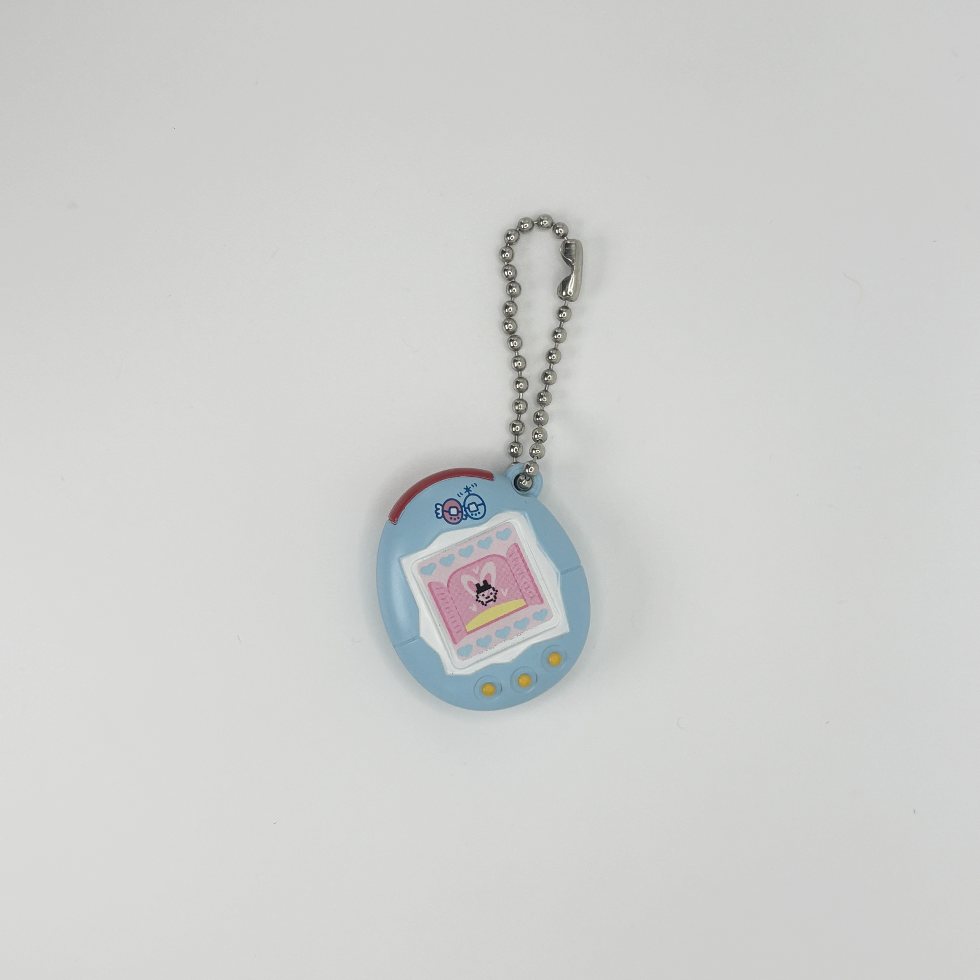 Blue Tamagotchi Gacha Keychain
